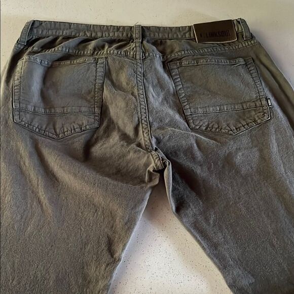 Linksoul Men's Slim Jeans Faded Green Size 35/32 - Picture 4 of 8